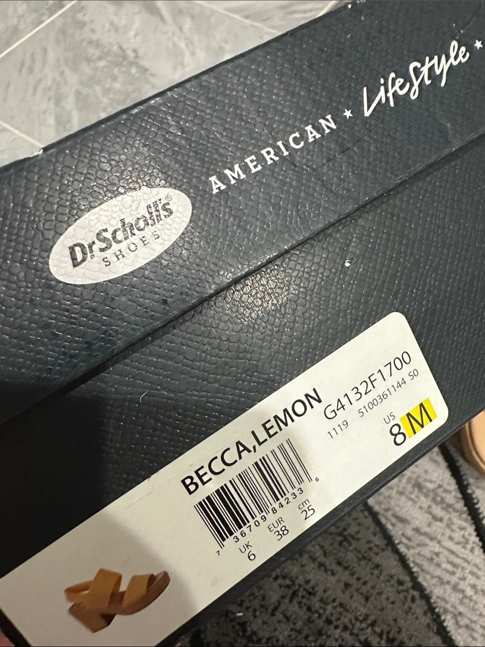 Dr. Scholl's Yellow Knit Block Heel Sandals